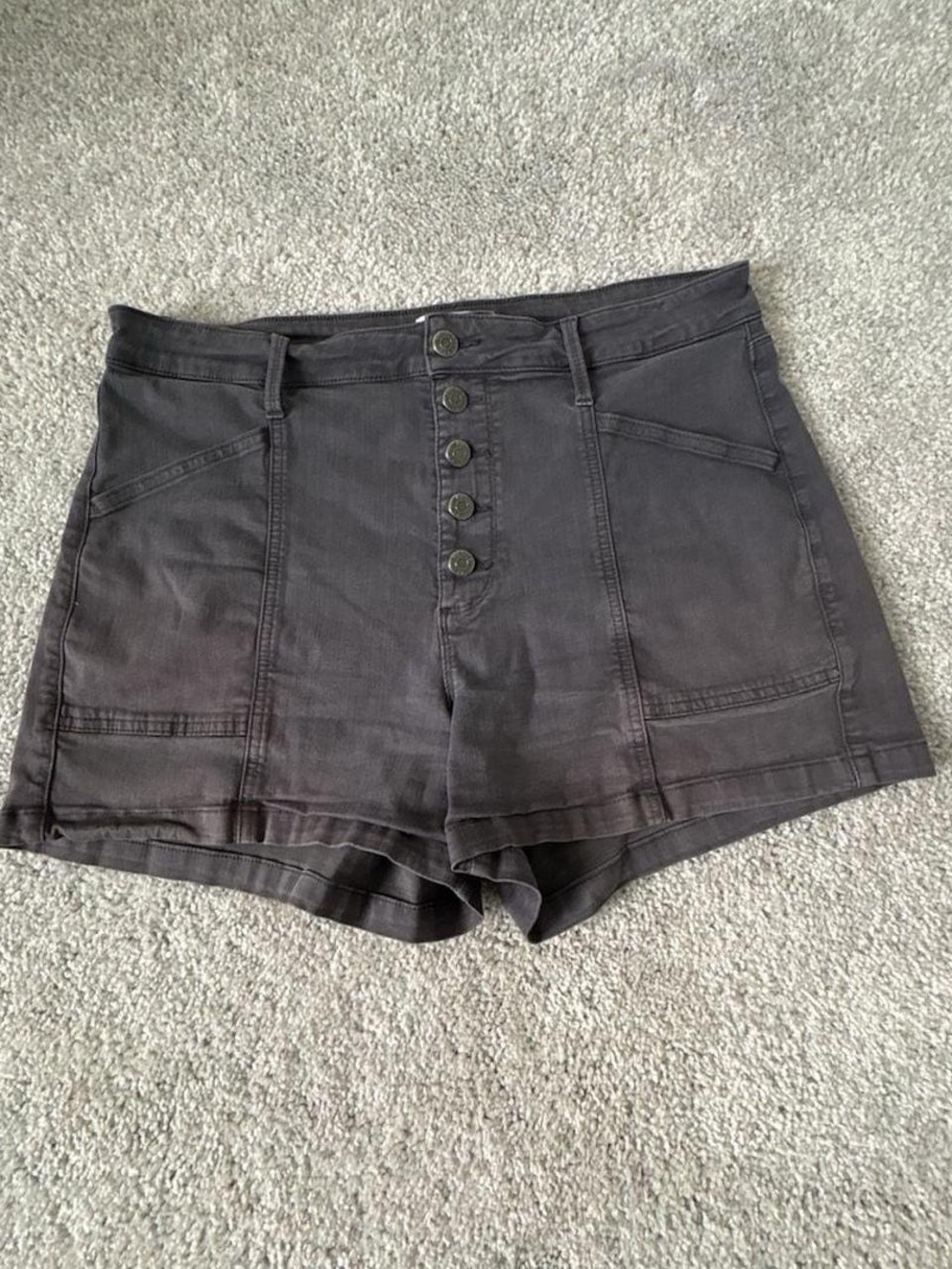 Pistola High-Waist Button-Front Women’s Shorts — Black 31